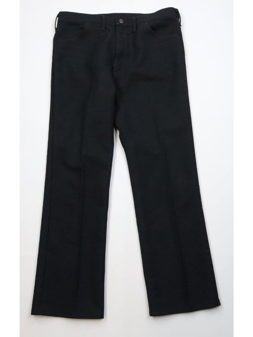 Vtg 90s Wrangler Mens 38x32 Western Cowboy Knit Flared Wide Leg Pants Black USA
